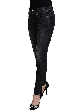 FIORUCCI Black Cotton Low Waist Skinny Women Casual Women's Jeans (view 2)
