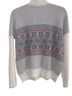 Vineyard Vines Fair Isle White Pink Blue Pullover Sweater Size L - photo 2
