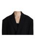 Dsquared2 100% Wool Solid Black Black Double Breasted Coat Blazer Women's Jacket Size XS - photo 4