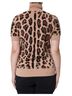 Dolce & Gabbana Basic 100% Wool Solid Tan Beige Leopard Print Wool Turtleneck Women's Top Size L - photo 3