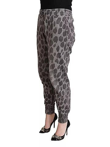 Dolce & Gabbana Basic Gray Leopard Print SweatWomen's Jogger Women's Pants (view 2)