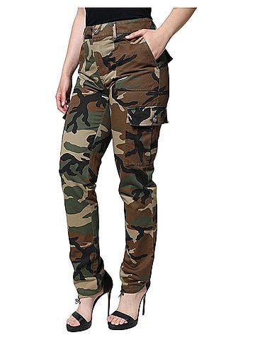 Dolce & Gabbana Basic Multicolor Camouflage Cargo Women's Pants (view 2)