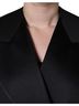 Dolce & Gabbana Basic 100% Silk Solid Black Black Polyester Double Breasted Coat Women's Jacket Size L - photo 4