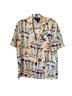 Corey B. 100% Silk Floral Multi Color Short Sleeve Button-Down Shirt Size 4 - photo 1
