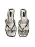 Nine West Silver Sandals Size 7 - photo 2