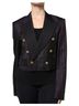 Dolce & Gabbana Basic 100% Wool Solid Multi Color Multicolor Stripes Wool Cropped Blazer Coat Women's Jacket Size S - photo 1