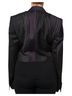 Dolce & Gabbana Basic 100% Wool Solid Multi Color Multicolor Stripes Wool Cropped Blazer Coat Women's Jacket Size S - photo 3