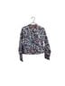 Boden 98% Cotton 2% Elastane 100% Cotton Floral Red Denim Jacket Size 8 - photo 1