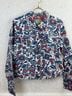 Boden 98% Cotton 2% Elastane 100% Cotton Floral Red Denim Jacket Size 8 - photo 4