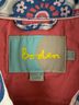 Boden 98% Cotton 2% Elastane 100% Cotton Floral Red Denim Jacket Size 8 - photo 3