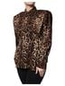 Dolce & Gabbana Basic 100% Silk Solid Brown Brown Leopard Silk Button Down Coat Women's Jacket Size XXS - photo 2
