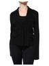 Dolce & Gabbana Basic 100% Rayon Solid Black Black Viscose Single Breasted Blazer Women's Jacket Size XL - photo 1
