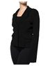 Dolce & Gabbana Basic 100% Rayon Solid Black Black Viscose Single Breasted Blazer Women's Jacket Size XL - photo 2
