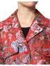 Dolce & Gabbana Basic 100% Cotton Solid Red Red Floral Jacquard Button Down Coat Women's Jacket Size XL - photo 4