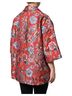 Dolce & Gabbana Basic 100% Cotton Solid Red Red Floral Jacquard Button Down Coat Women's Jacket Size XL - photo 5