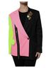 Dolce & Gabbana Basic 100% Cotton Solid Multi Color Multicolor Patchwork Embellished Coat Women's Jacket Size L - photo 1