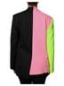 Dolce & Gabbana Basic 100% Cotton Solid Multi Color Multicolor Patchwork Embellished Coat Women's Jacket Size L - photo 2