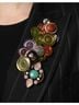 Dolce & Gabbana Basic 100% Cotton Solid Multi Color Multicolor Patchwork Embellished Coat Women's Jacket Size L - photo 4
