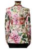 Dolce & Gabbana Basic 100% Silk Solid Multi Color Multicolor Floral Double Breasted Women's Jacket Size S - photo 3