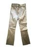 Current/Elliott 100% Calf Leather Silver Leather Pants Size 23 waist - photo 1