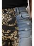 Dolce & Gabbana Basic 100% Silk Solid Multi Color Multicolor Patchwork High Waist Denim Women's Jeans Size XXS - photo 5