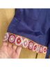 Chufy 100% Cotton Blue Red Shorts Size L - photo 14