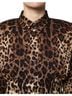 Dolce & Gabbana Basic 100% Silk Solid Brown Brown Leopard Silk Button Down Coat Women's Jacket Size XS - photo 5