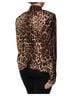 Dolce & Gabbana Basic 100% Silk Solid Brown Brown Leopard Silk Button Down Coat Women's Jacket Size M - photo 4
