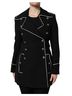 Dolce & Gabbana Basic 100% Nylon Solid Black Black Wool Double Breasted Blazer Women's Jacket Size XL - photo 1