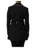 Dolce & Gabbana Basic 100% Nylon Solid Black Black Wool Double Breasted Blazer Women's Jacket Size XL - photo 3