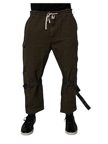 Dolce & Gabbana Basic Brown Cotton Stretch Cargo  Pants (view 1)