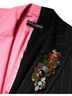 Dolce & Gabbana Basic 100% Cotton Solid Multi Color Multicolor Patchwork Embellished Coat Women's Jacket Size XXS - photo 6