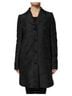 Dolce & Gabbana Basic 100% Nylon Solid Black Black Single Breasted Trench Coat Women's Jacket Size S - photo 1