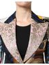 Dolce & Gabbana Basic 100% Silk Solid Multi Color Multicolor Floral Patchwork Jacquard Women's Jacket Size L - photo 4