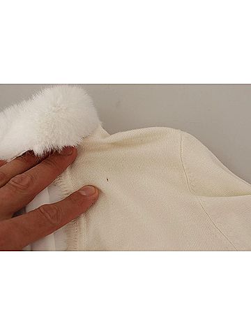 LIU JO White Viscose Long Sleeves Fur Shearling Women's Blouse (view 2)