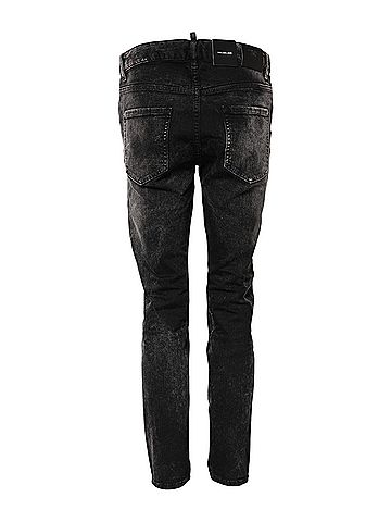 Dsquared2 Black Washed Mid Waist Tapered Denim Women's Jeans (view 2)
