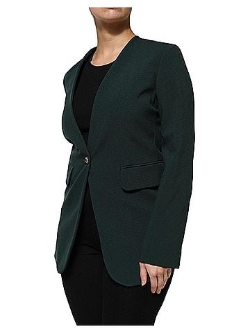 Maison Margiela Green Single Breasted One Button Coat Women's Jacket (view 2)