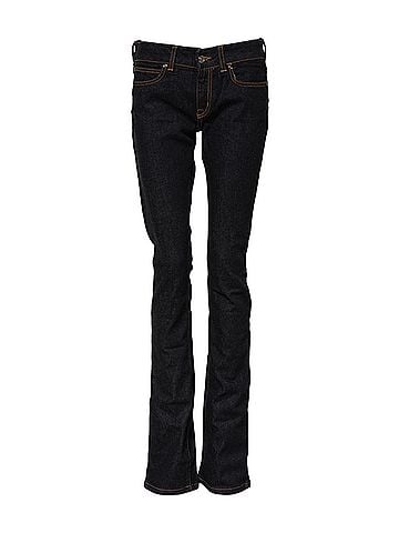 GF Ferre Dark Blue Cotton Mid Waisted Skinny Denim Women's Jeans (view 1)
