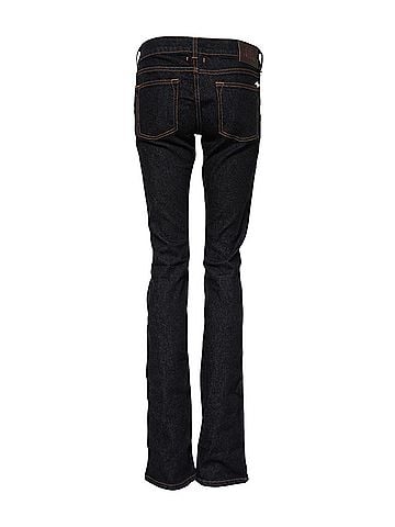 GF Ferre Dark Blue Cotton Mid Waisted Skinny Denim Women's Jeans (view 2)