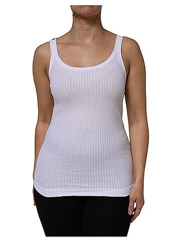 Dolce & Gabbana Basic White Cotton Round Neck Sleeveless Tank Women's Top (view 1)