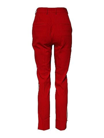 Dolce & Gabbana Basic Red Wool Mid Waisted Tapered Women's Pants (view 2)