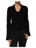 Dolce & Gabbana Basic 100% Rayon Solid Black Black Viscose Single Breasted Blazer Women's Jacket Size XS - photo 1