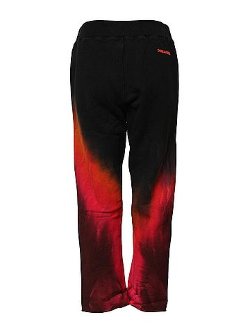 Dsquared2 Black Red Cotton Straight Fit Jogger Women's Pants (view 2)