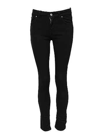 Dolce & Gabbana Basic Black Cotton Skinny Mid Waist Denim Women's Jeans (view 1)