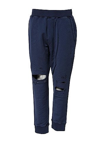 Dsquared2 Blue Cotton Mid Waisted Jogger Women's Pants (view 1)