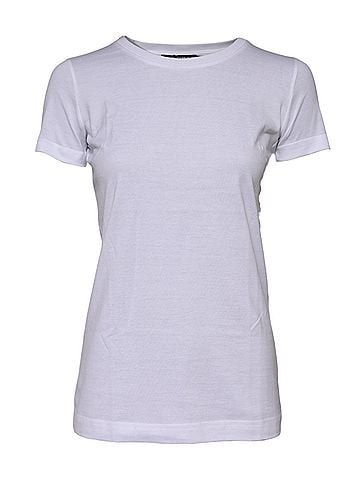 Dolce & Gabbana Basic White Cotton Crew Neck Short Sleeves Women's T-shirt (view 1)