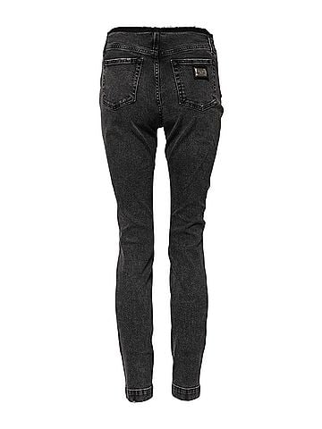 Dolce & Gabbana Basic Gray Skinny Cotton Mid Waisted Denim Women's Jeans (view 2)