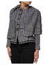 Dolce & Gabbana Basic 100% Wool Solid Black Multicolor Wool Monochrome Patterned Women's Jacket Size XS - photo 2