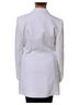 MSGM 100% Rayon Solid White White Polyester Long Sleeves Ruffled Wrap Women's Jacket Size XL - photo 3