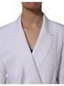 MSGM 100% Rayon Solid White White Polyester Long Sleeves Ruffled Wrap Women's Jacket Size XL - photo 4